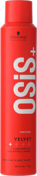 SCHWARZKOPF PROFESSIONAL OSIS+ Velvet ,spray do włosów z efektem wosku, poziom utrwalenia - lekki,przód