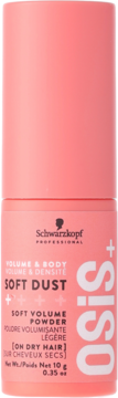 SCHWARZKOPF PROFESSIONAL OSIS+ Soft Dust ,puder do stylizacji włosów, nadający objętość, poziom utrwalenia - lekki,przód