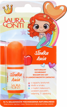 LAURA CONTI ,balsam do ust, dla dzieci, Słodka Ania,przód