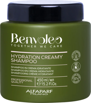 ALFAPARF MILANO Benvoleo Hydration,szampon do włosów, nawilżający,przód