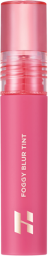 Tint Holika Holika Foggy Blur Tint 05 Posy, matowa różowa butelka, transparentna nakrętka i złote logo H.