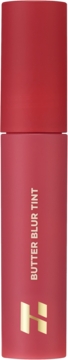 Holika Holika Butter Blur Tint nr 05 Chill, matowy czerwonoróżowy tint do ust, pionowa butelka z logo H.