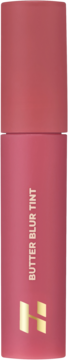 Pionowe ujęcie różowego tintu Holika Holika Butter Blur Tint nr 10 Bitter w matowej butelce z logo.