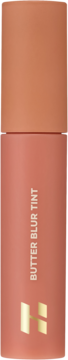 Holika Holika Butter Blur Tint nr 01 Salted, pionowa tubka w kolorze terakoty z matowym wykończeniem, złote logo H.