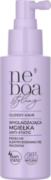 NEBOA Styling Glossy Hair,mgiełka wygładzająca, anti-static, przeciw elektryzowaniu się włosów,przód
