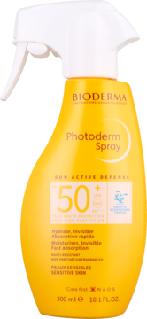 BIODERMA Photoderm ,spray do ciała, przeciwsłoneczny, SPF50+,przód
