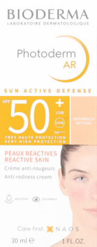 BIODERMA Photoderm AR,krem do twarzy SPF50+, niwelujący zaczerwienienia,przód