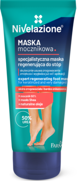 FARMONA NIVELAZIONE Maska mocznikowa. ,maska do stóp, mocznikowa 50%, regenerująca,przód