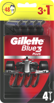 GILLETTE Blue 3 Plus,maszynki do golenia, jednorazowe, dla mężczyzn,przód