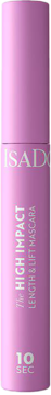 Gładki, różowo-fioletowy tusz IsaDora 10 SEC High Impact Length Lift Mascara, stojący, z przodu.
