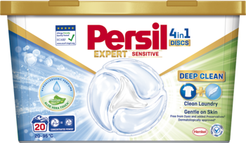 PERSIL Deep Clean Expert Sensitive,kapsułki do prania tkanin białych, 4w1, Aloe Vera,przód