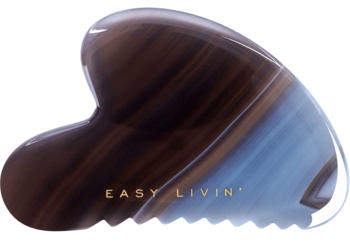 EASY LIVIN' ,kamień gua sha z agatu, modelujący,przód