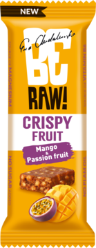 BERAW! EWA CHODAKOWSKA Crispy Fruit ,baton owocowy, o smaku Mango i Marakui,przód