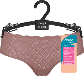 SLOGGI Zero Feel Bliss,majtki damskie, Hipster, Kakao, rozm. M,przód