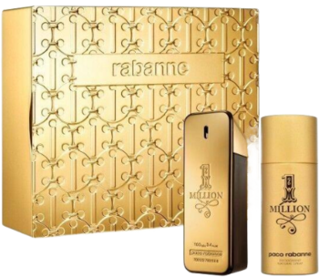 PACO RABANNE 1 Million ,zestaw dla mężczyzn, woda toaletowa 100 ml + dezodorant w sprayu 150 ml,przód