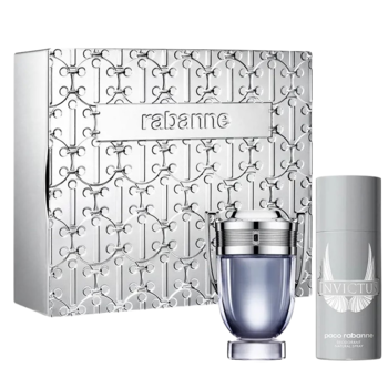 PACO RABANNE Invictus ,zestaw dla mężczyzn, woda toaletowa 100 ml + dezodorant w sprayu 150 ml,przód