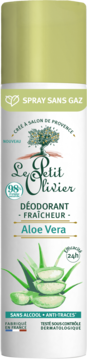LE PETIT OLIVIER ,dezodorant w spray'u Aloe Vera,przód