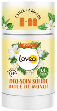 LOVEA ,dezodorant naturalny w kulce Olejek Monoi,przód
