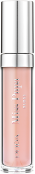 Miss Pupa Gloss nr 400 Ballerina, jasnoróżowy błyszczyk do ust w pionowej przezroczystej tubce ze srebrną nakrętką.