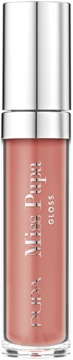 Pupa Miss Pupa Gloss 405 Blush Nude, różowy błyszczyk w przezroczystej tubce, widok z przodu.