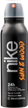 Czarny dezodorant Nike Next Gen Reloaded Sun & Wood, 200ml. Intensywny męski zapach mango, pieprzu i drzewa sandałowego.