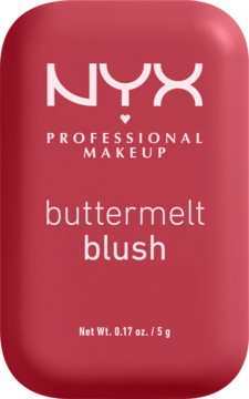 NYX Buttermelt róż do policzków w odcieniu Back And Butta, matowy kompakt z zaokrąglonymi rogami, widok z przodu.