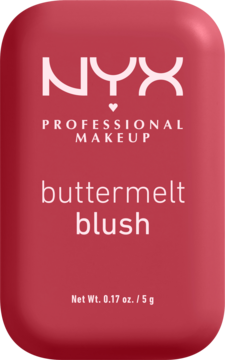 NYX Buttermelt róż do policzków w odcieniu Back And Butta, matowy kompakt z zaokrąglonymi rogami, widok z przodu.