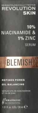 REVOLUTION SKINCARE Blemish ,serum do twarzy, z 10% niacynamidem,przód