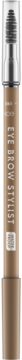 Dwustronna kredka do brwi Catrice Eye Brow Stylist 060 Legally Blonde z brązowym rysikiem i szczoteczką, widok z przodu.