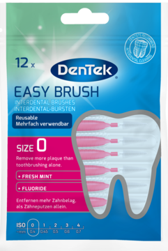 DENTEK Easy Brush ,szczoteczki interdentalne, rozmiar 0,przód