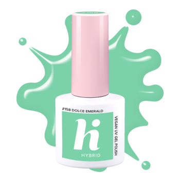 HI HYBRID ,lakier hybrydowy, #158 Dolce Emerald,przód