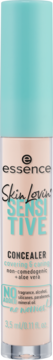 Korektor Essence Skin Lovin' Sensitive 05 Fair do cery wrażliwej, beżowa tubka, turkusowa nakrętka.