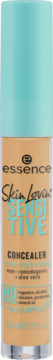 Korektor Essence Skin Lovin' Sensitive, beżowy, w butelce z turkusową nakrętką, dla cery wrażliwej, z przodu.