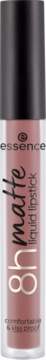Essence 8h Matte Liquid Lipstick 08 Silky Hazelnut, matowa, długotrwała pomadka w płynie, widok z przodu.