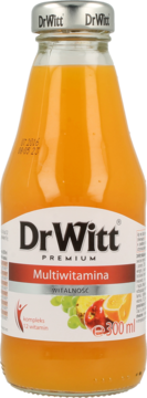 DR WITT ,napój wieloowocowy, pasteryzowany,przód
