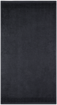 ZWOLTEX Fir ,ręcznik 100% bawełna egipska, Grafitowy, wym. 70x140 cm,przód