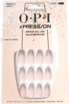 OPI xPRESS-ON ,zestaw sztucznych paznokci, I Want It Got It,przód