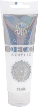 ASTRA Artea Deco,farba akrylowa, tuba, Biały,przód