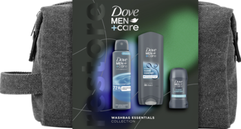 DOVE MEN+CARE Clean Comfort ,zestaw dla męzczyn, dezodorant + żel pod prysznic + dezodorant w sztyfcie,przód