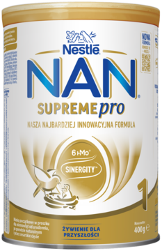 NESTLÉ NAN SupremePro ,mleko początkowe, w proszku, 1,przód