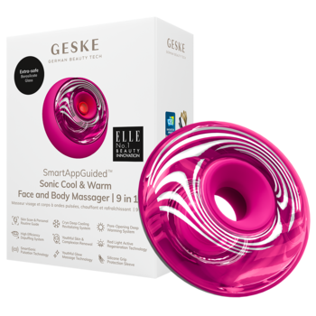 GESKE ,Soniczny masażer do ciała i twarzy cool&warm 9w1, Magenta,przód