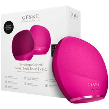 GESKE ,Soniczna szczoteczka do ciała brush&intensive 7w1, Magenta,przód