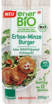 ENERBIO ,mieszanka do burgerów z groszkiem i miętą,przód