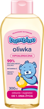 BAMBINO ,oliwka pielęgnacyjna, hipoalergiczna,przód