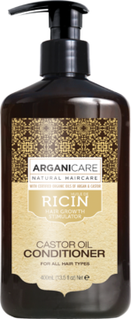 ARGANICARE Ricin ,odżywka do włosów, na porost włosów, z Olejem Rycynowym,przód