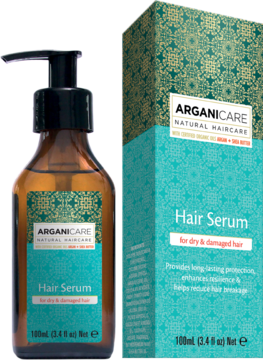 ARGANICARE ,serum do włosów suchych i zniszczonych, z Masłem Shea,przód