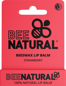BEE NATURAL ,balsam do ust, Strawberry,przód