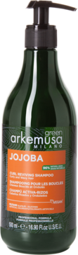 GREEN ARKEMUSA MILANO Jojoba ,szampon do włosów kręconych i falowanych,przód