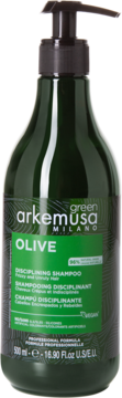 GREEN ARKEMUSA MILANO Olive ,szampon do włosów do włosów puszących się, dyscyplinujący,przód