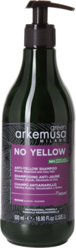 GREEN ARKEMUSA MILANO No Yellow ,szampon do włosów blond, neutralizująca żółte tony,przód